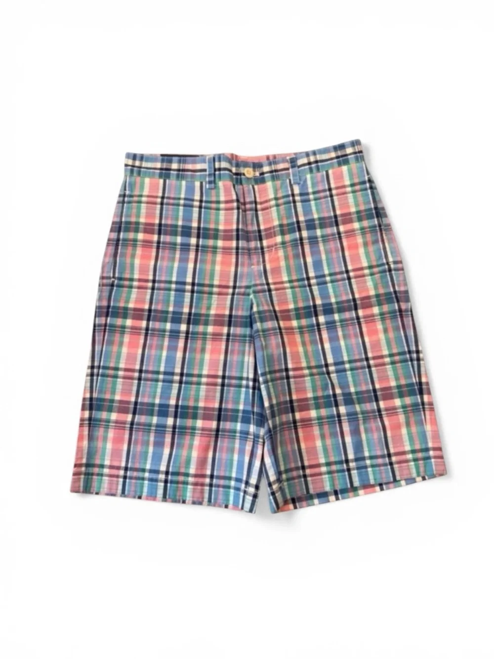 Vineyard Vines Surf View Plaid Club Shorts Bahama Breeze Boys Size 18 NWT